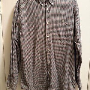 Orvis Men's Multicolor Checkered Button Down Shirt | Medium